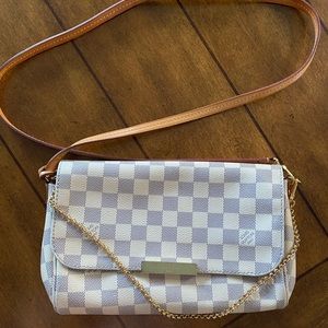 Authentic Louis Vuitton Favorite MM Damier Azur